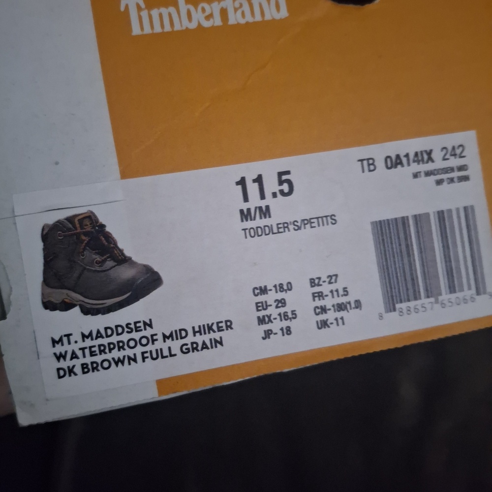 Timberland Mt. Maddsen Toddler Waterproof Boots